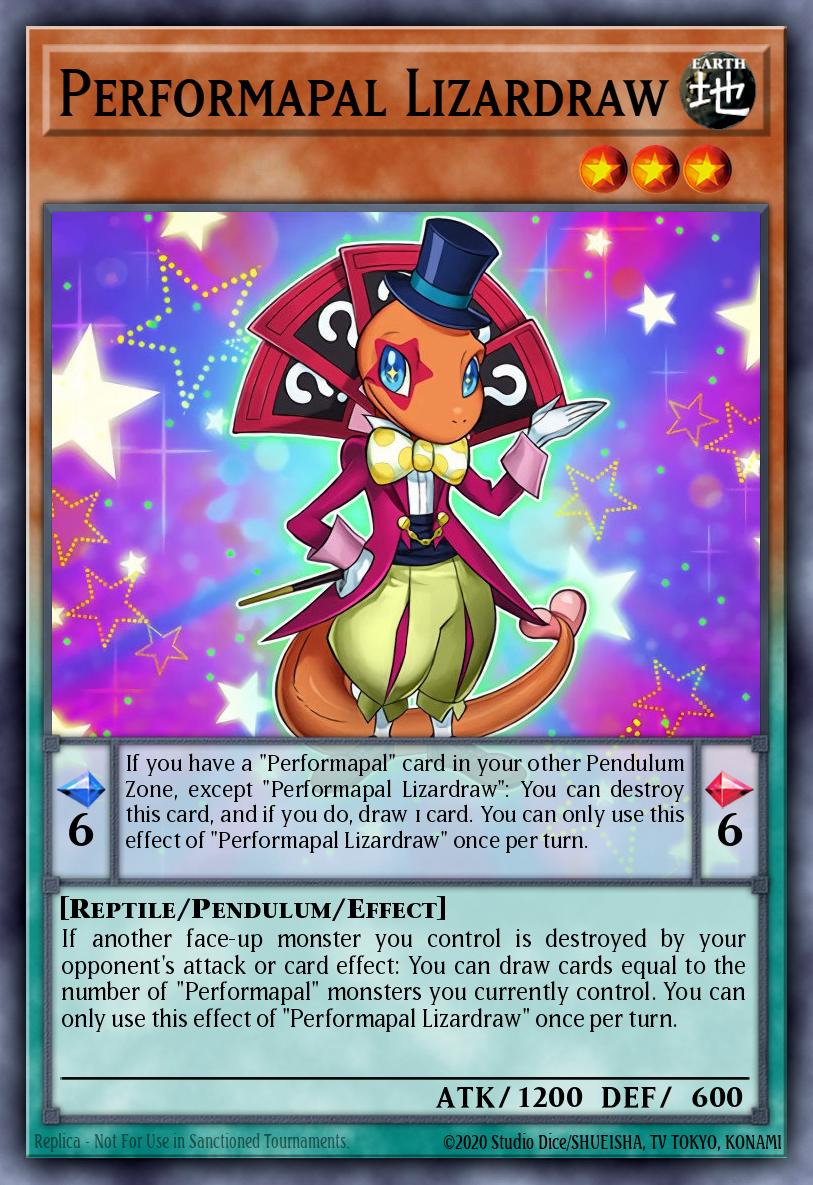 Performapal Lizardraw Yu-Gi-Oh card