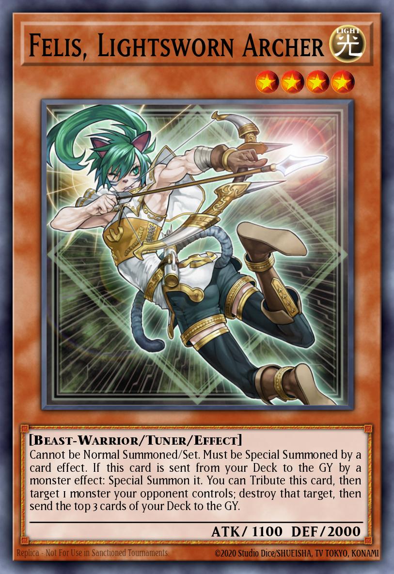 Felis, Lightsworn Archer Yu-Gi-Oh card