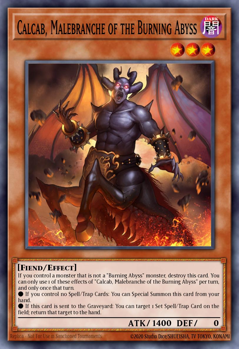 Calcab, Malebranche of the Burning Abyss Yu-Gi-Oh card