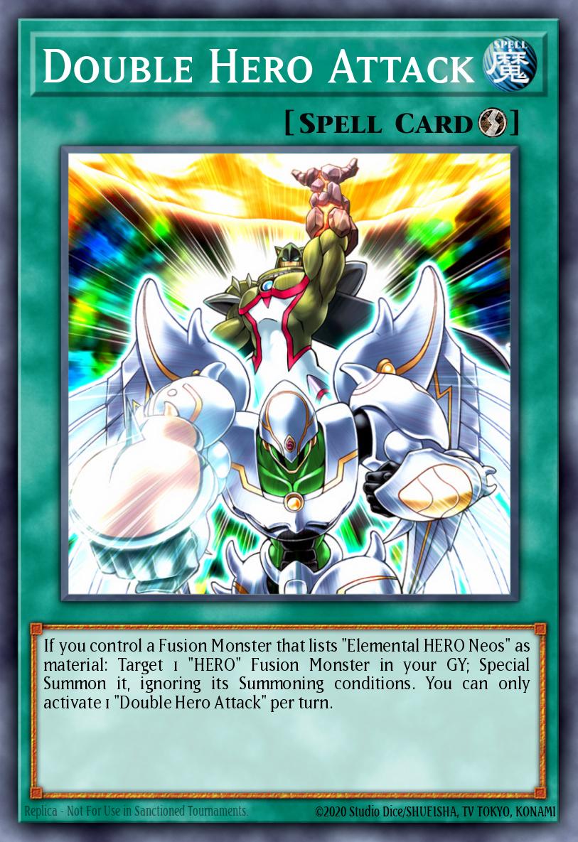 Double Hero Attack Yu-Gi-Oh card