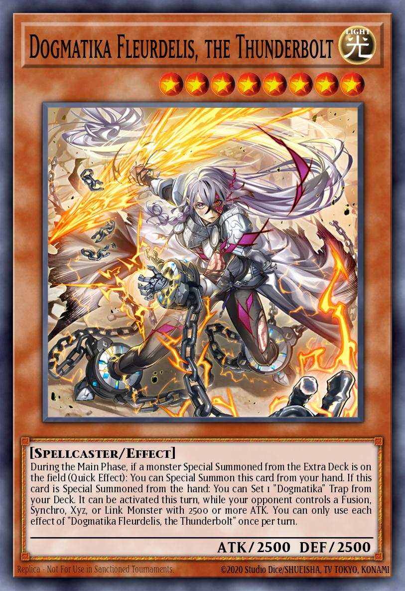 Dogmatika Fleurdelis, the Thunderbolt Yu-Gi-Oh card