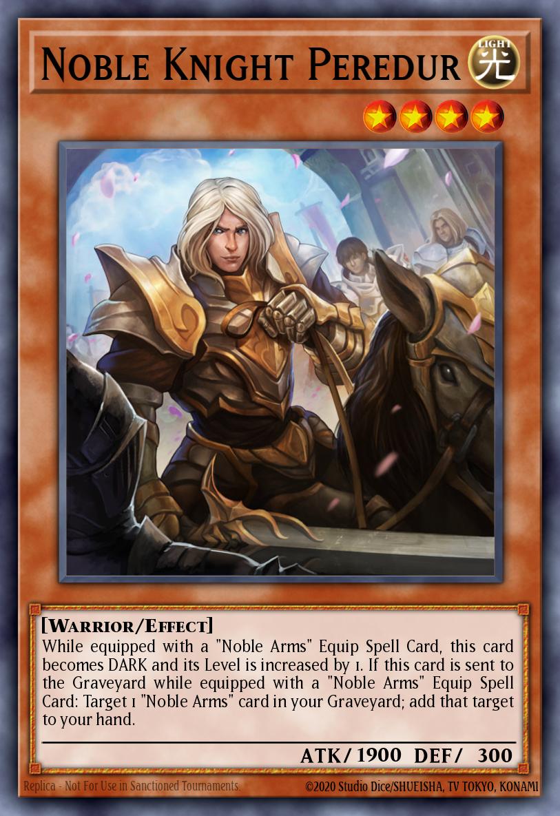 Noble Knight Peredur Yu-Gi-Oh card