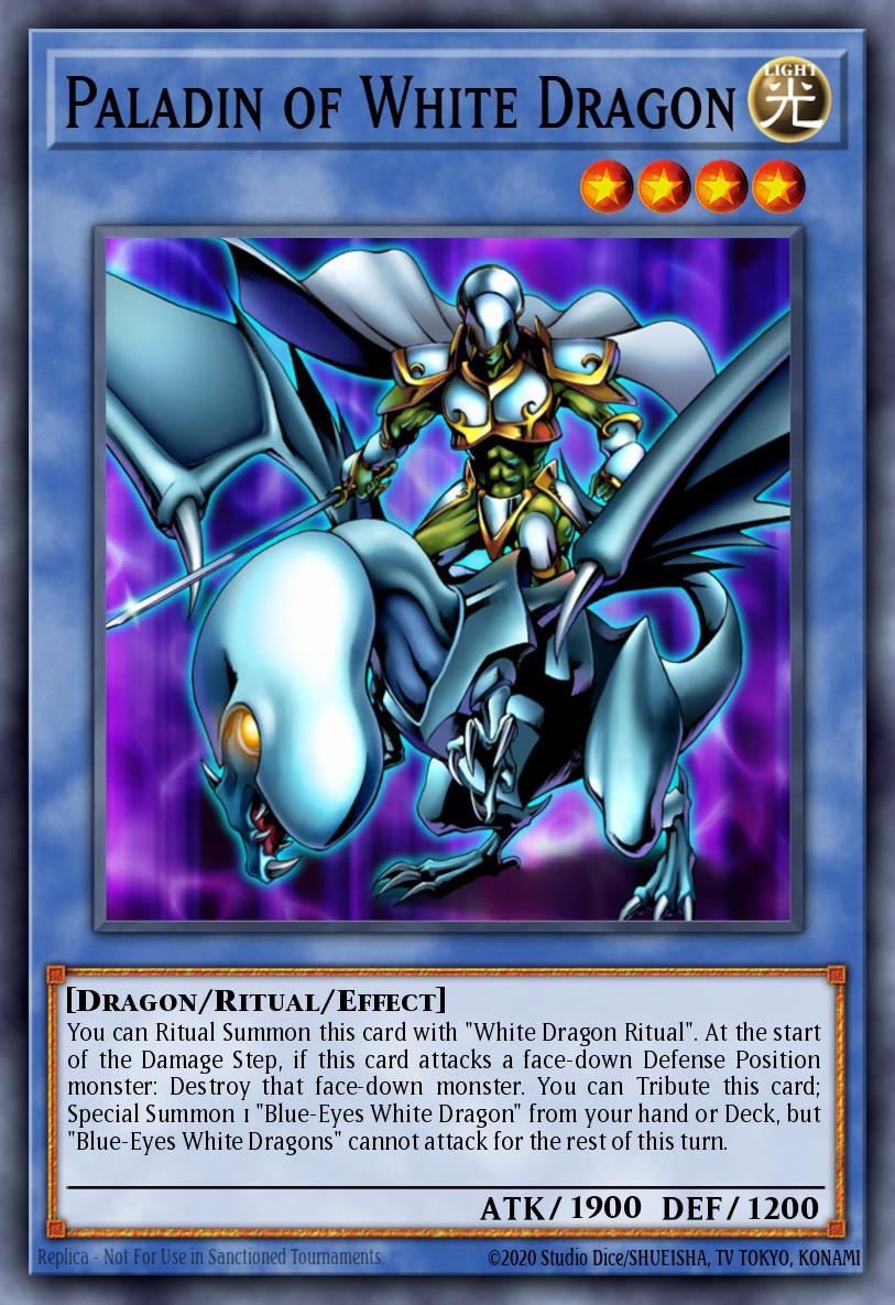 Paladin of White Dragon Yu-Gi-Oh card