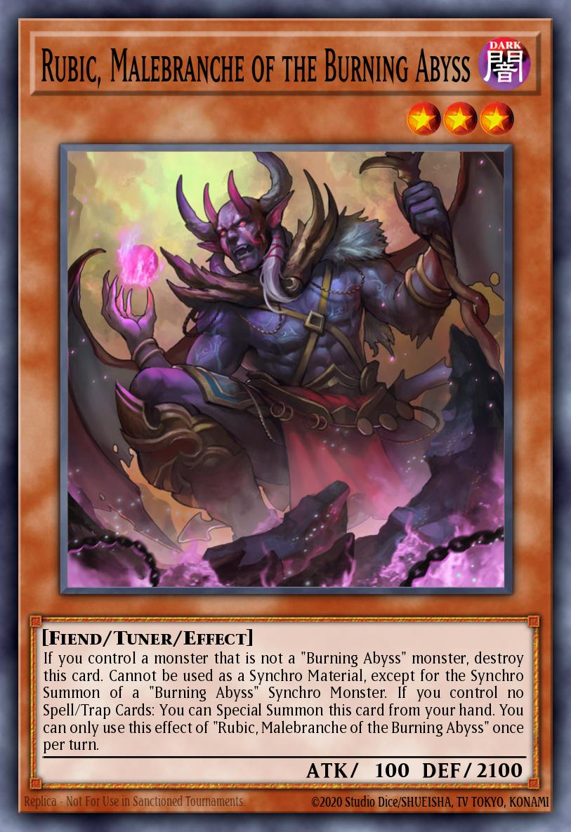 Rubic, Malebranche of the Burning Abyss Yu-Gi-Oh card