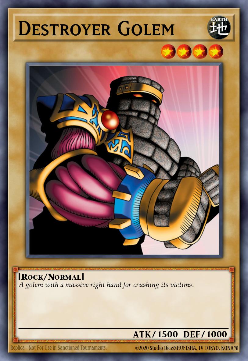 Destroyer Golem Yu-Gi-Oh card
