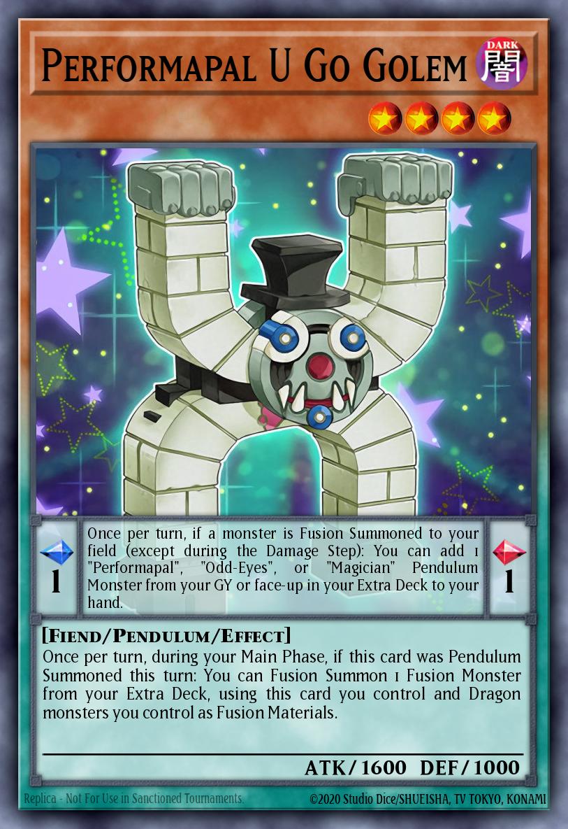 Performapal U Go Golem Yu-Gi-Oh card