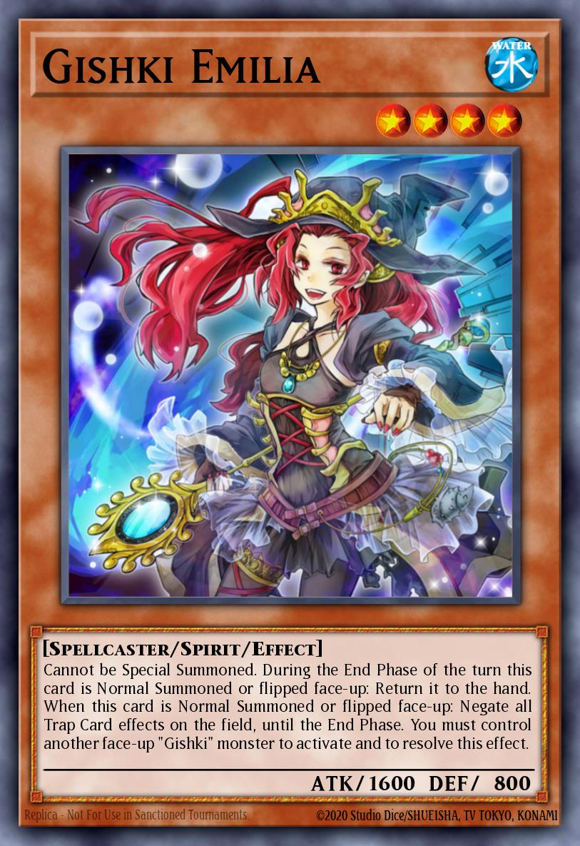 Gishki Emilia Yu-Gi-Oh card