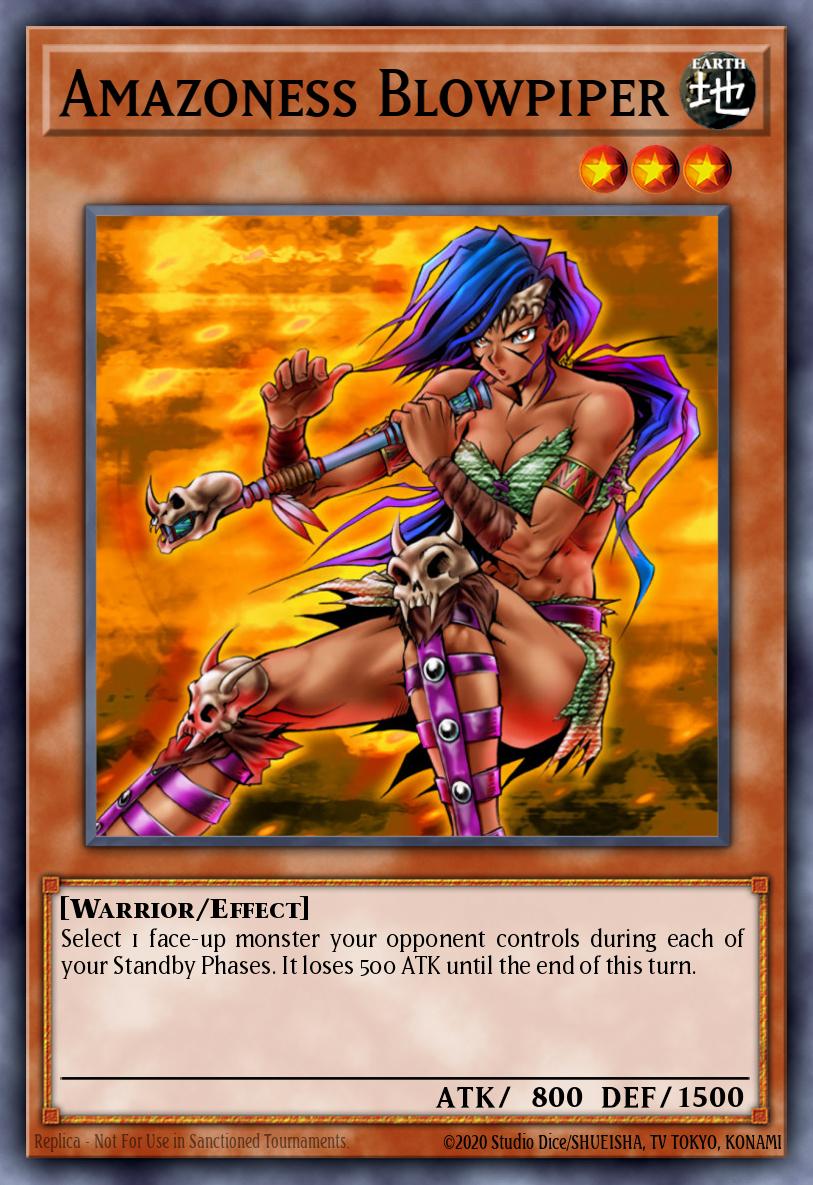 Amazoness Blowpiper Yu-Gi-Oh card