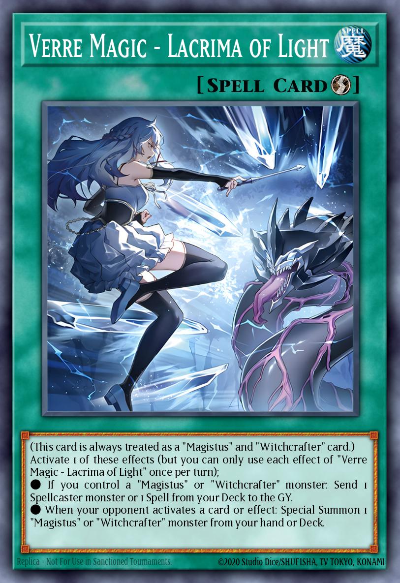 Verre Magic - Lacrima of Light Yu-Gi-Oh card