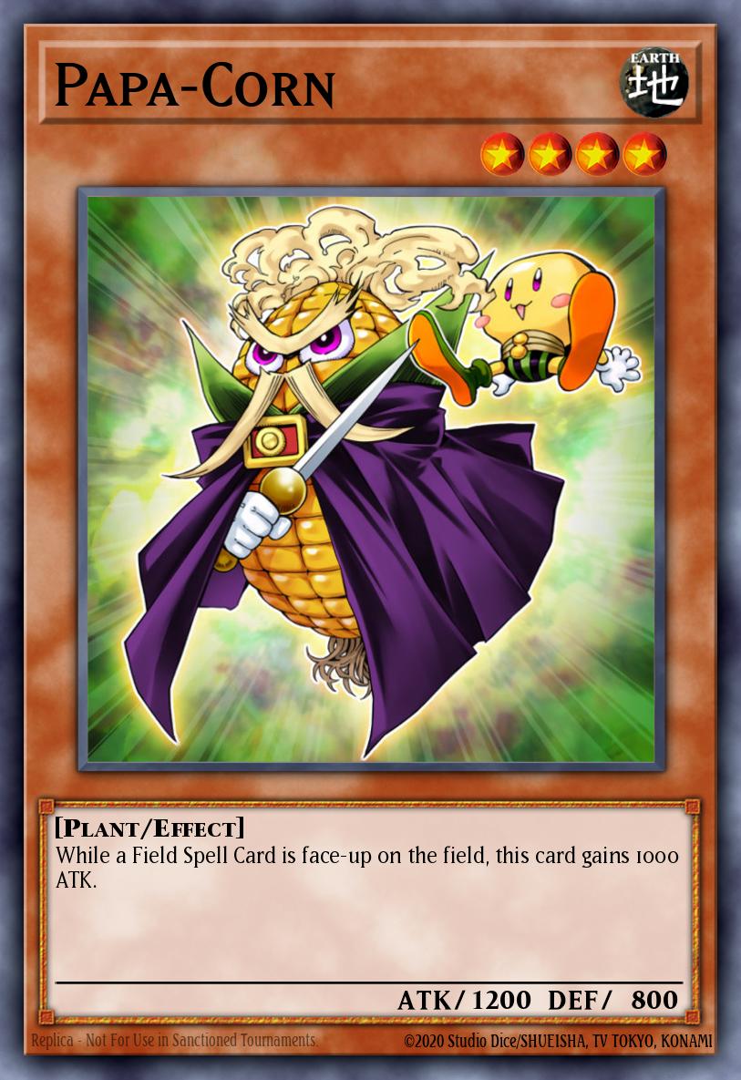 Papa-Corn Yu-Gi-Oh card