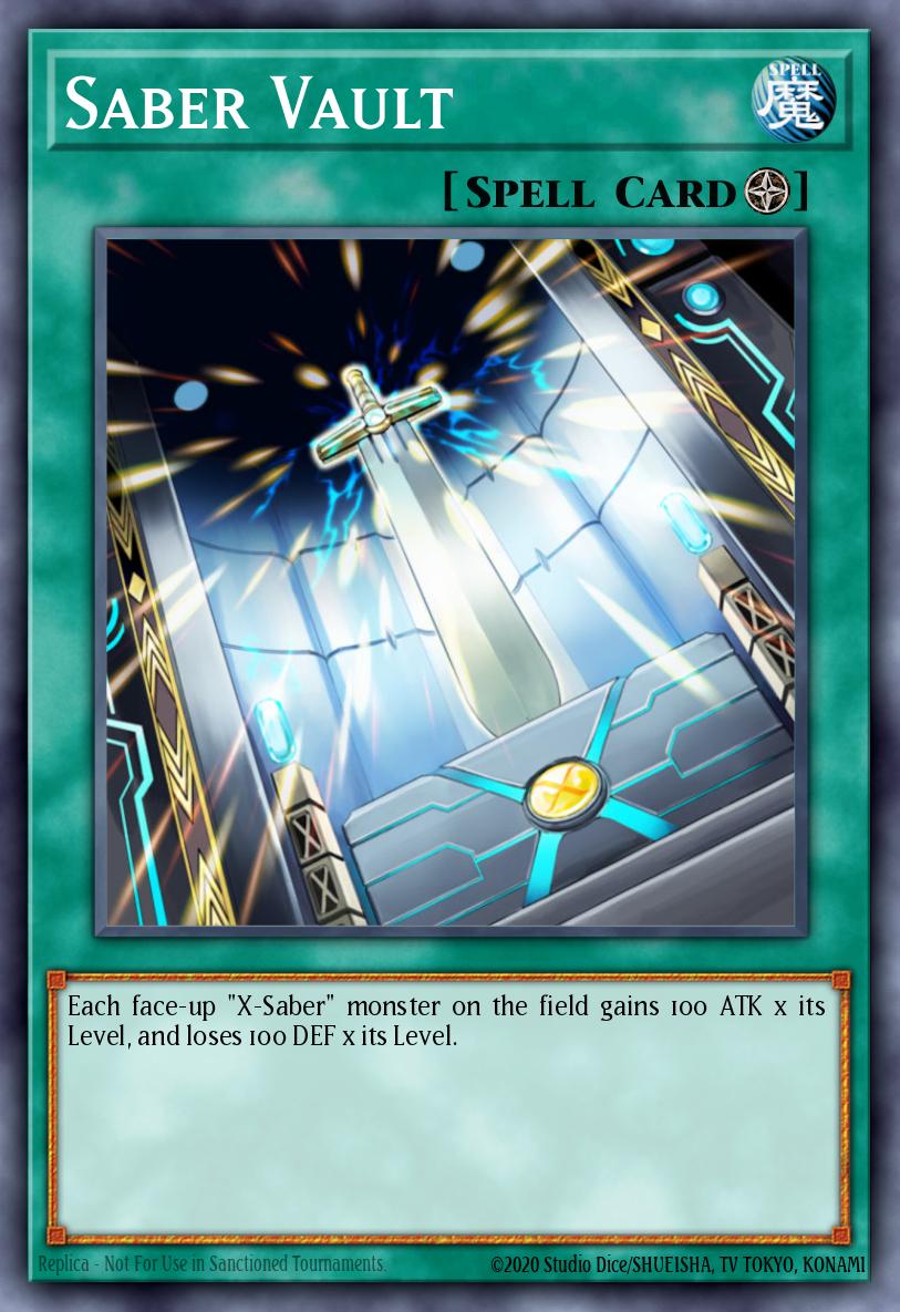 Saber Vault Yu-Gi-Oh card