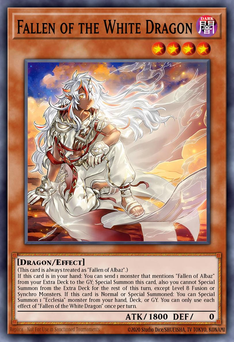 Fallen of the White Dragon Yu-Gi-Oh card