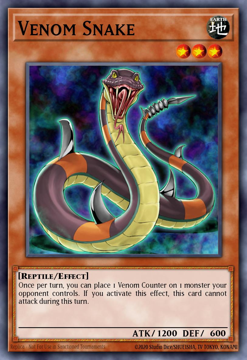 Venom Snake Yu-Gi-Oh card