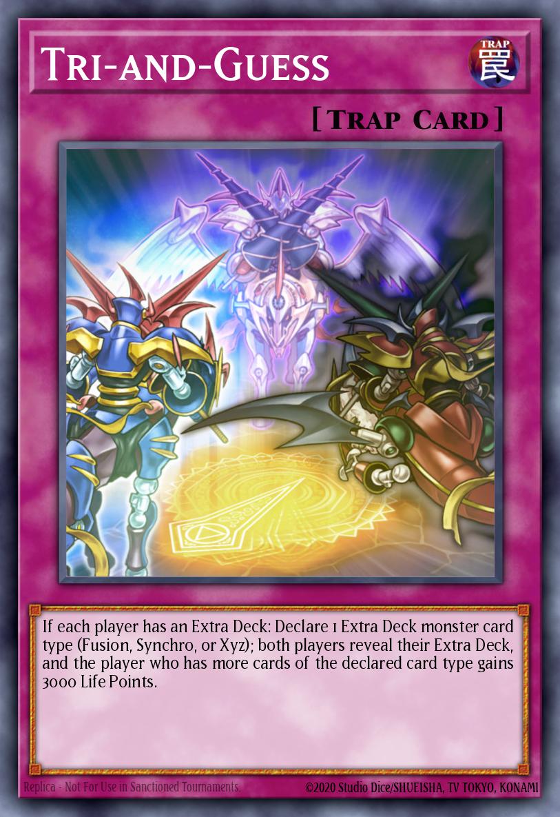 Tri-and-Guess Yu-Gi-Oh card