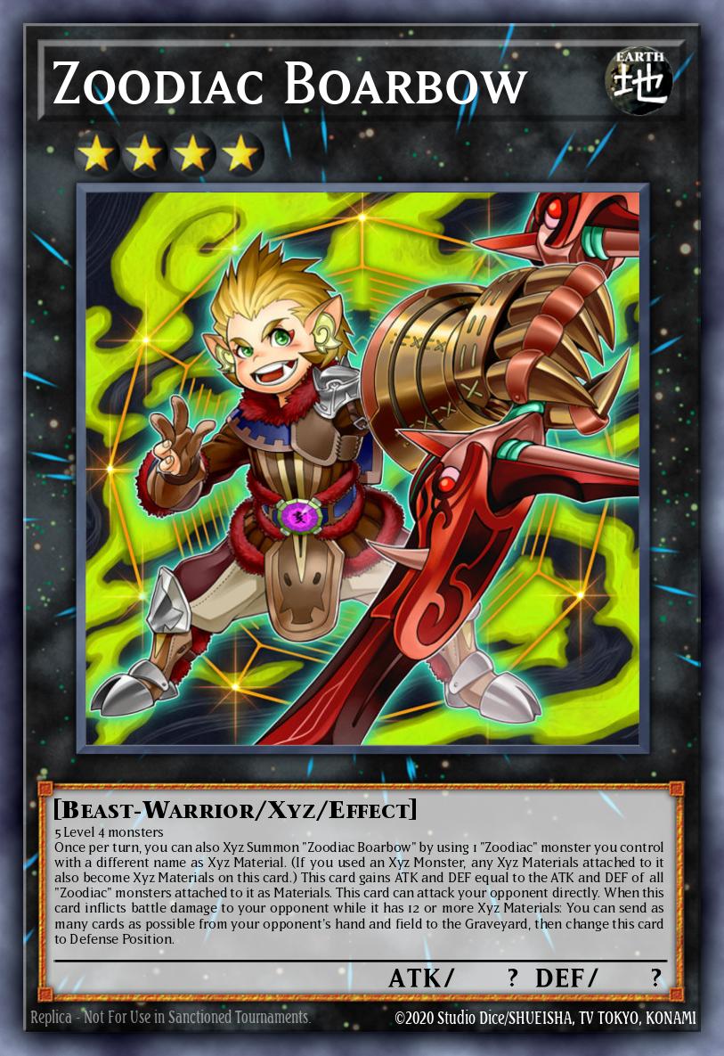 Zoodiac Boarbow Yu-Gi-Oh card