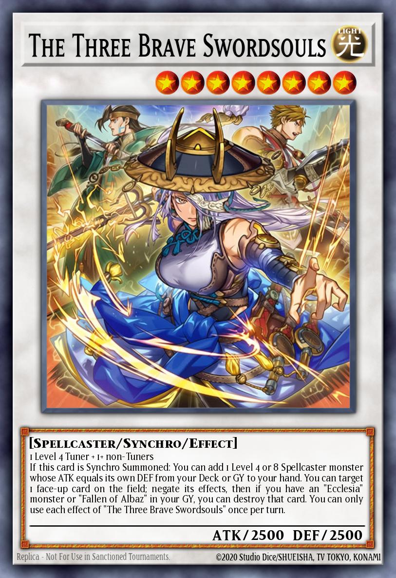 The Three Brave Swordsouls Yu-Gi-Oh card