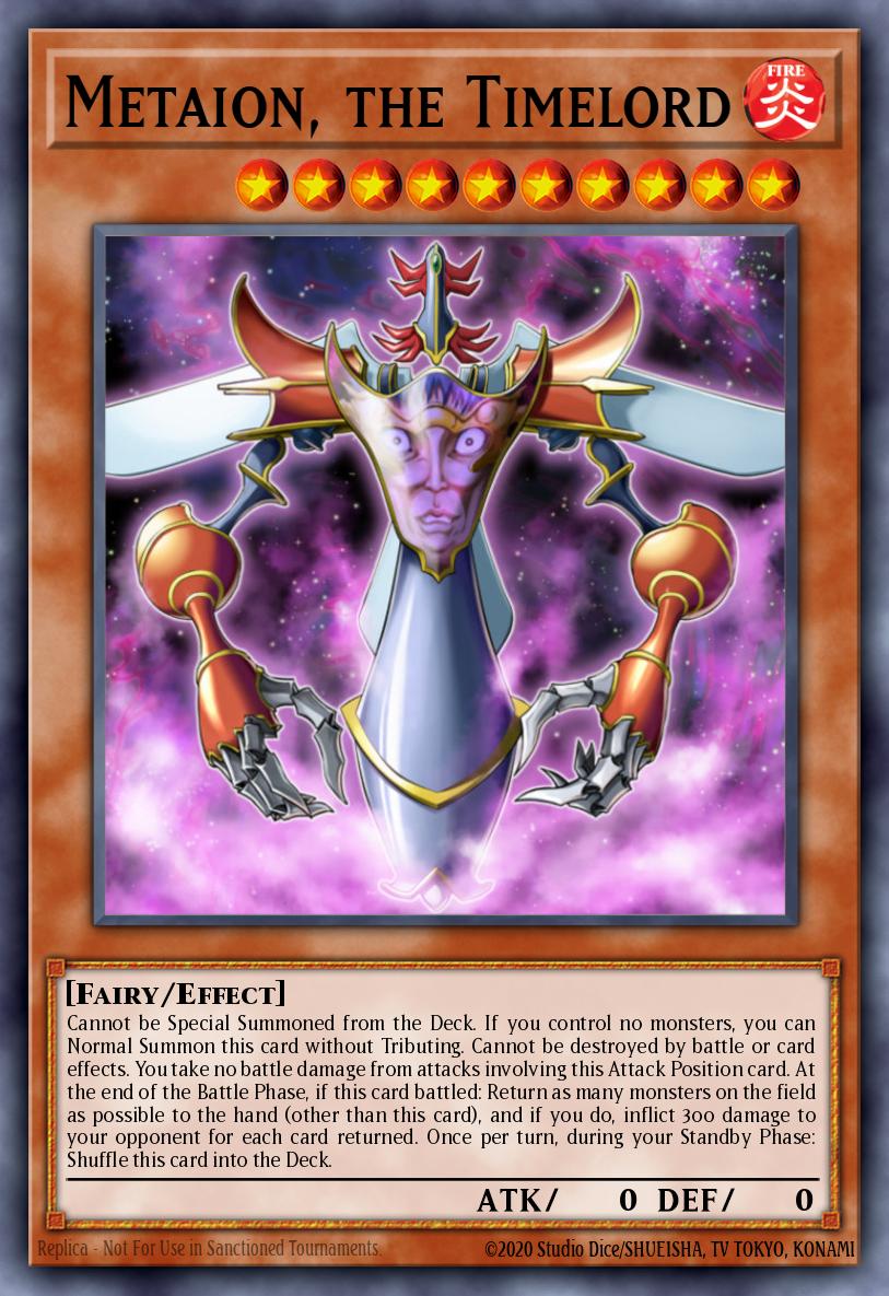 Metaion, the Timelord Yu-Gi-Oh card