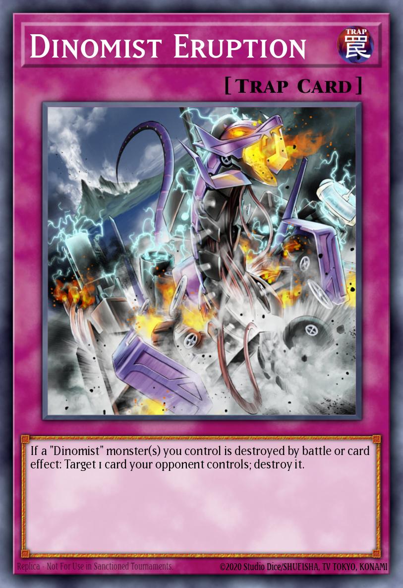 Dinomist Eruption Yu-Gi-Oh card