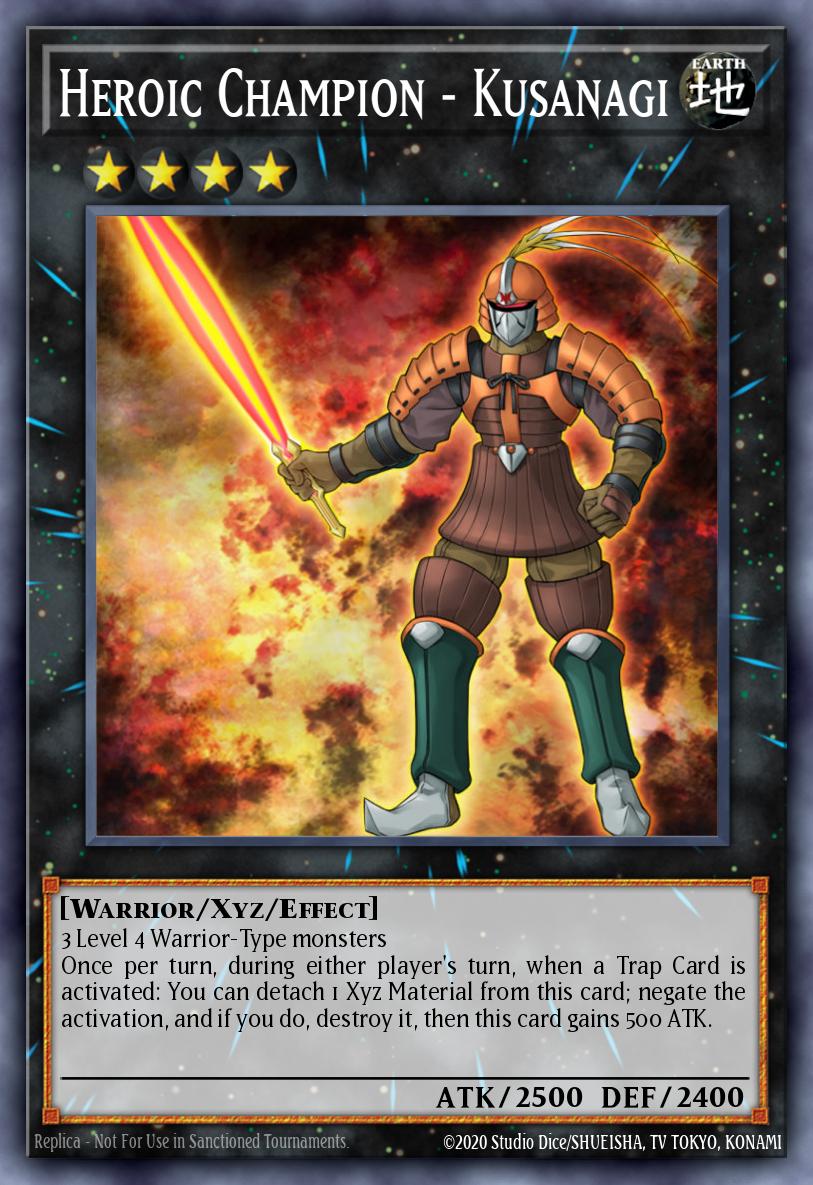 Heroic Champion - Kusanagi Yu-Gi-Oh card