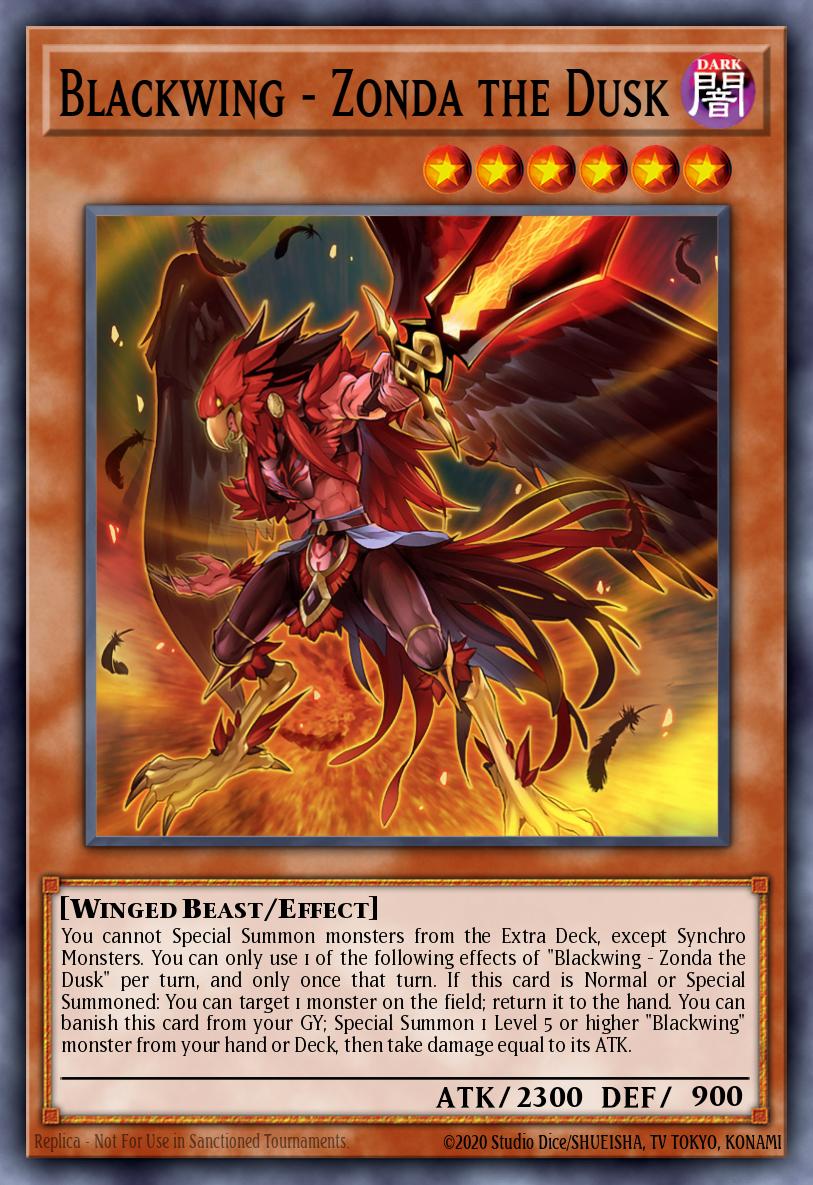 Blackwing - Zonda the Dusk Yu-Gi-Oh card