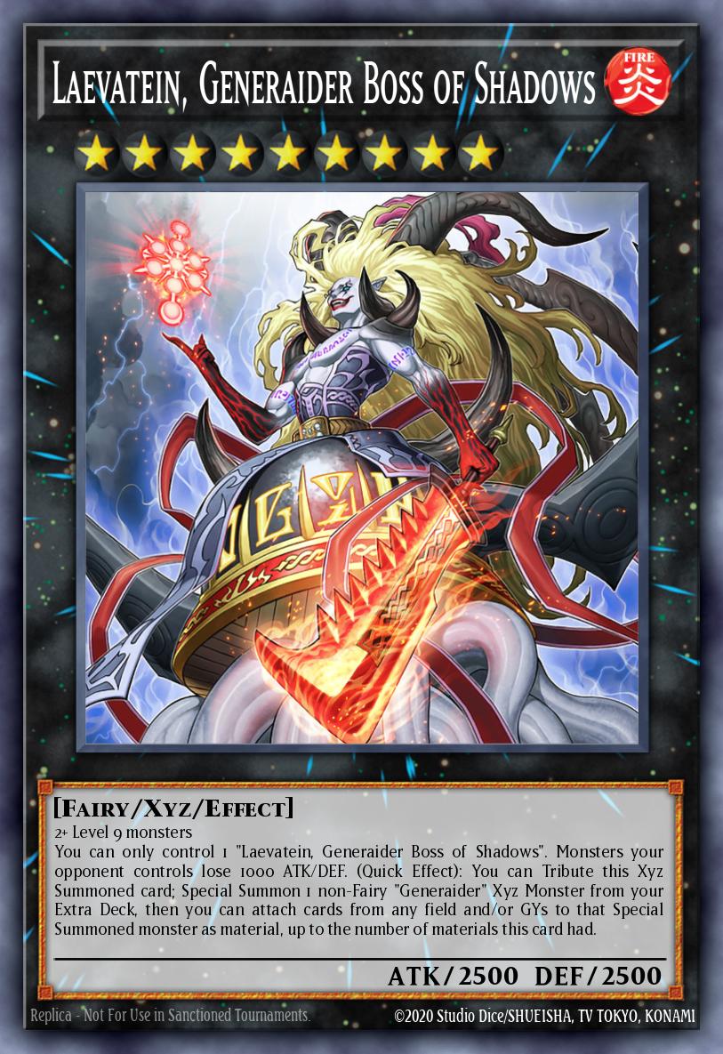 Laevatein, Generaider Boss of Shadows Yu-Gi-Oh card