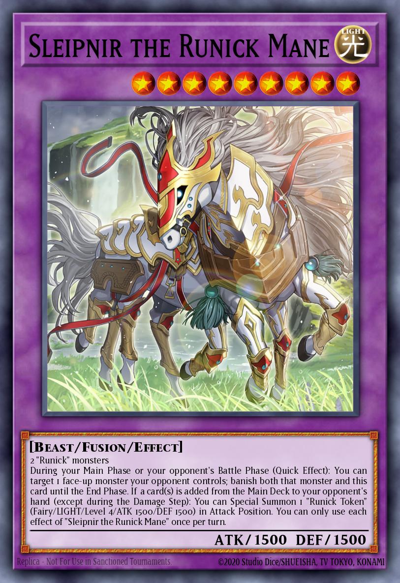 Sleipnir the Runick Mane Yu-Gi-Oh card