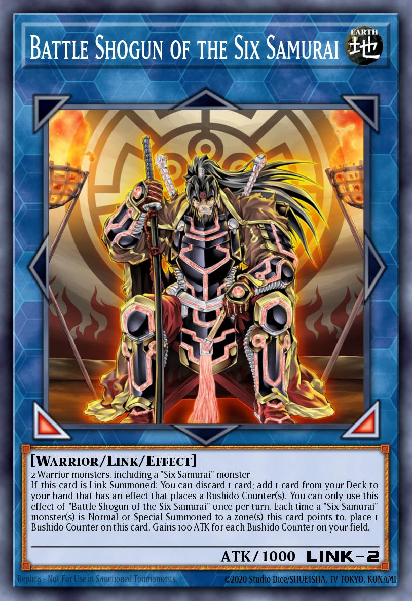 Battle Shogun of the Six Samurai Yu-Gi-Oh card