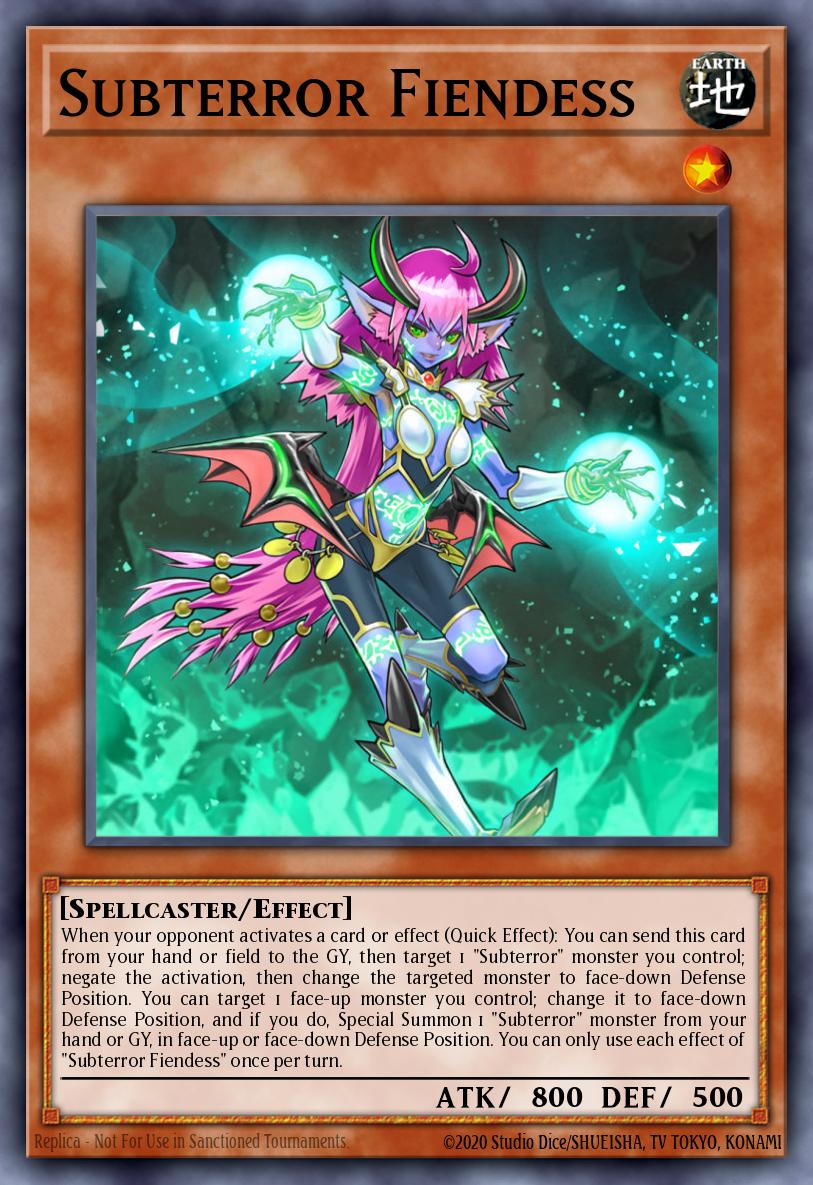 Subterror Fiendess Yu-Gi-Oh card