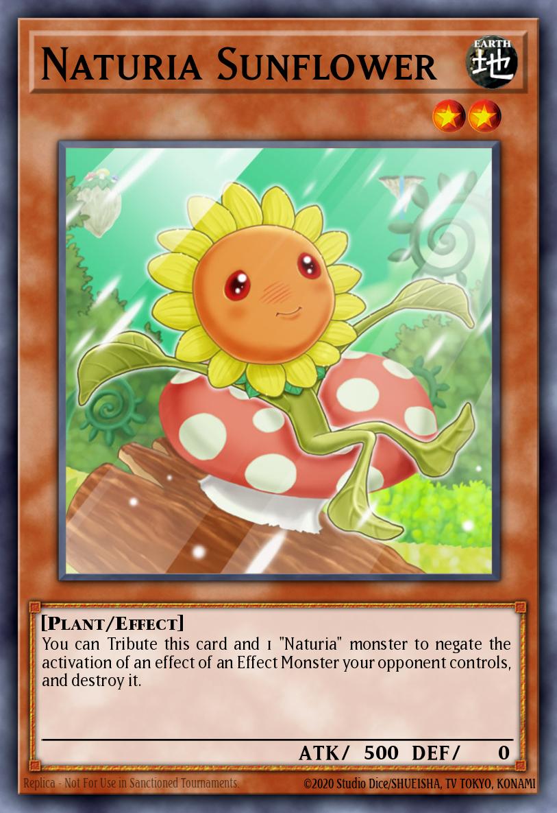 Naturia Sunflower Yu-Gi-Oh card