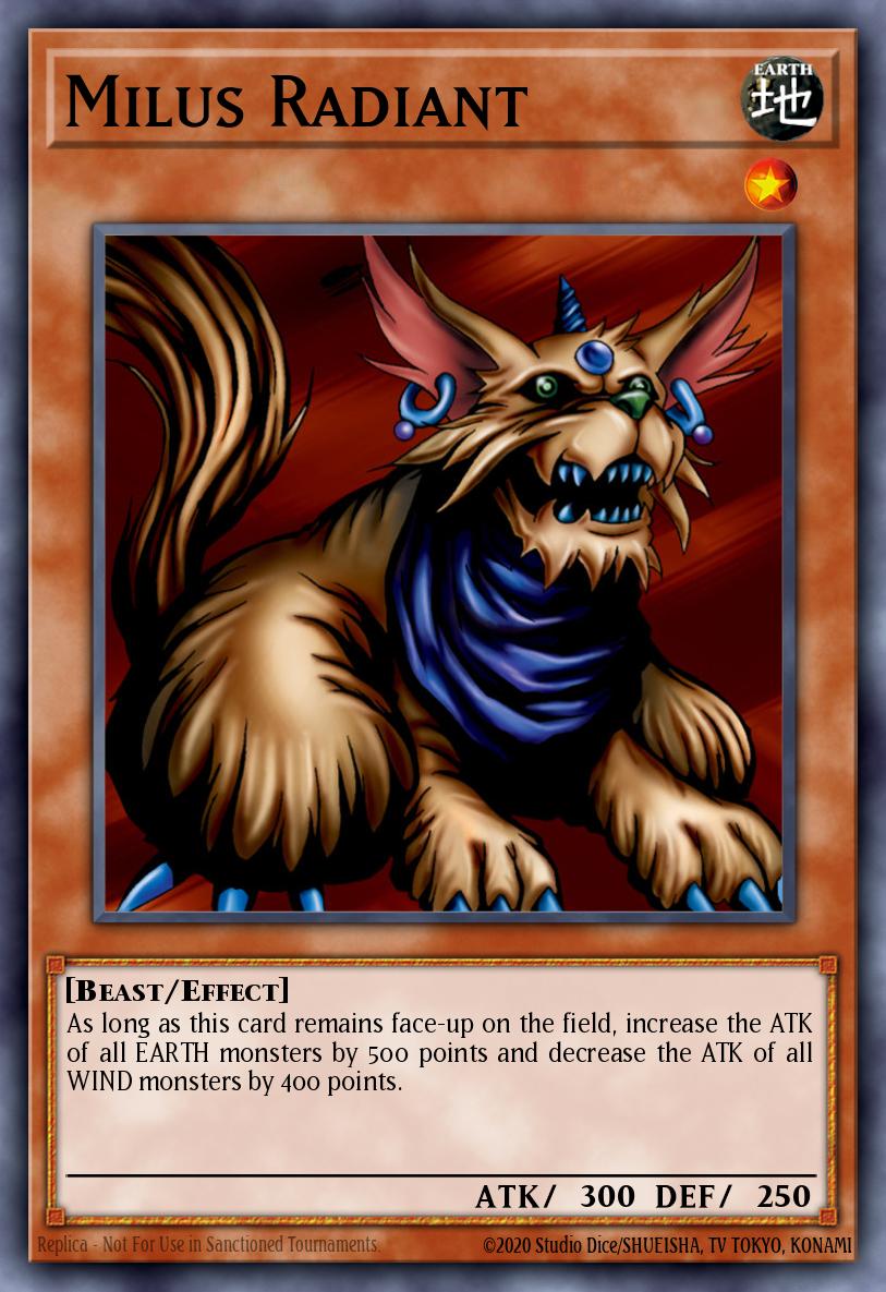 Milus Radiant Yu-Gi-Oh card