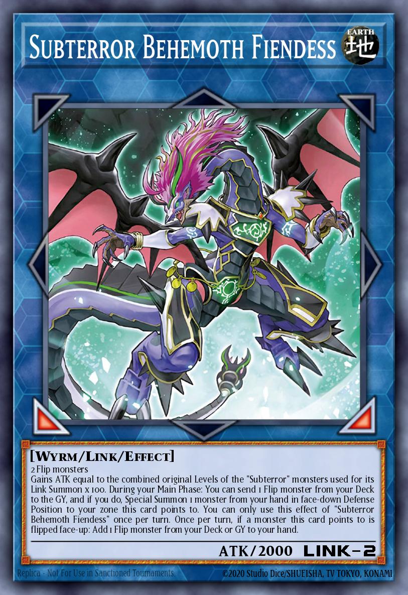 Subterror Behemoth Fiendess Yu-Gi-Oh card