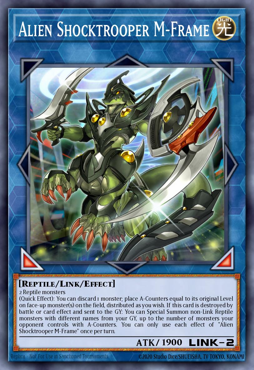 Alien Shocktrooper M-Frame Yu-Gi-Oh card