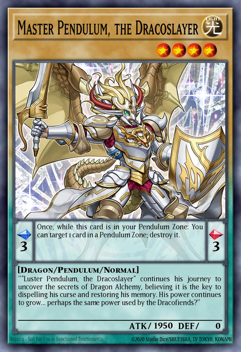 Master Pendulum, the Dracoslayer Yu-Gi-Oh card
