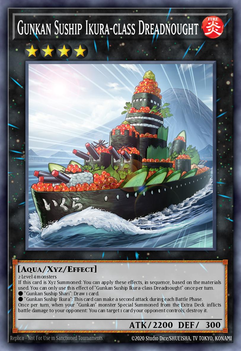 Gunkan Suship Ikura-class Dreadnought Yu-Gi-Oh card