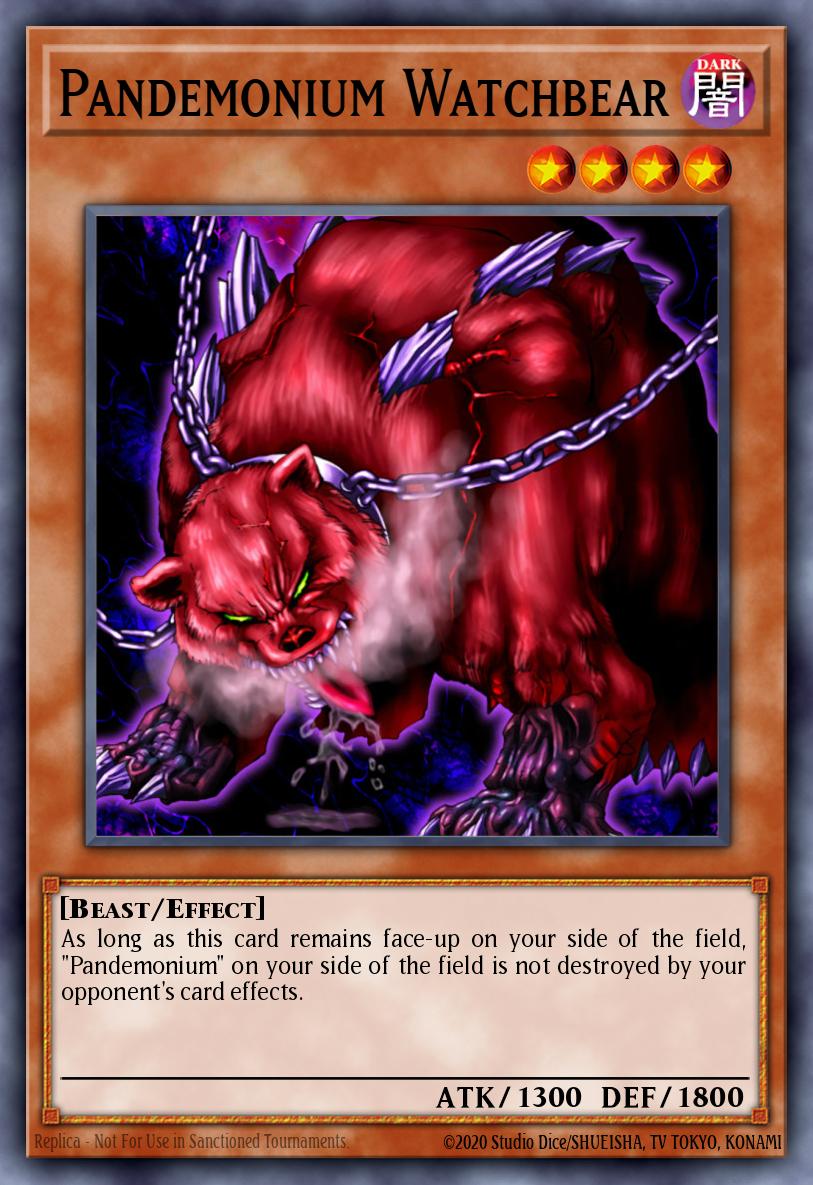 Pandemonium Watchbear Yu-Gi-Oh card