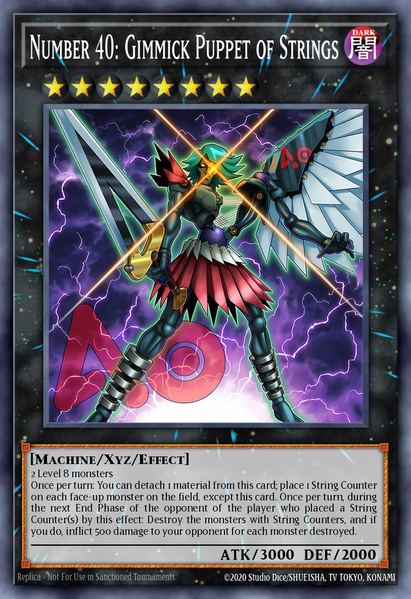 Number 40: Gimmick Puppet of Strings Yu-Gi-Oh card