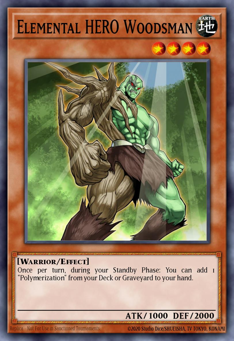 Elemental HERO Woodsman Yu-Gi-Oh card