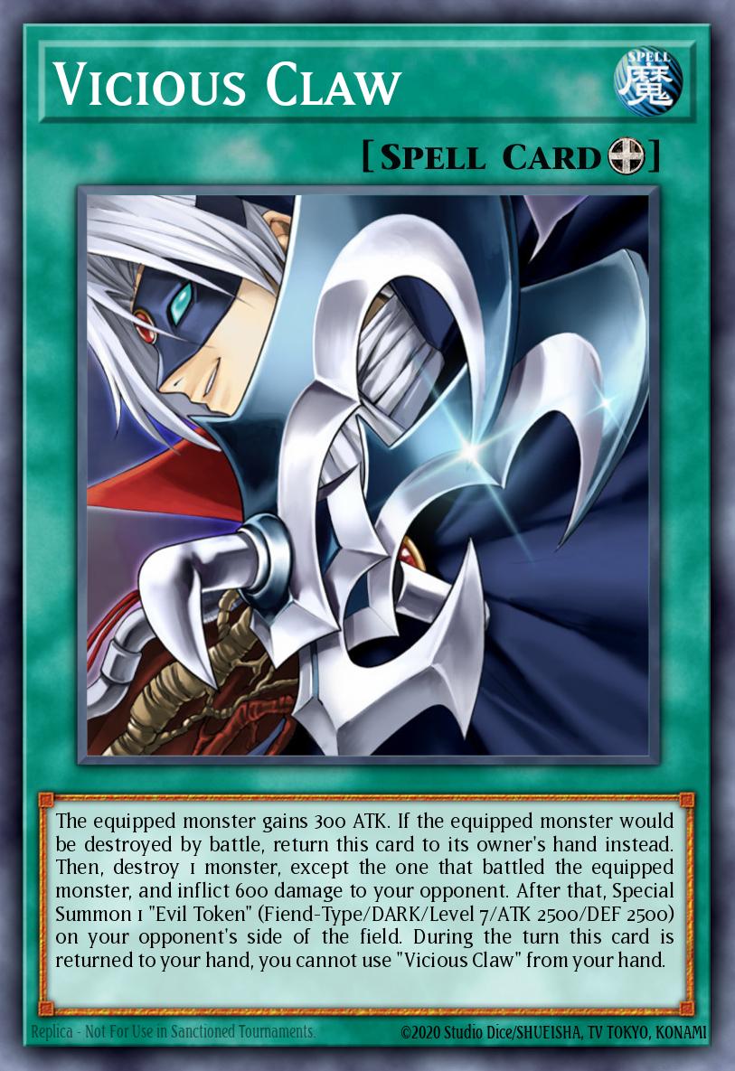 Vicious Claw Yu-Gi-Oh card