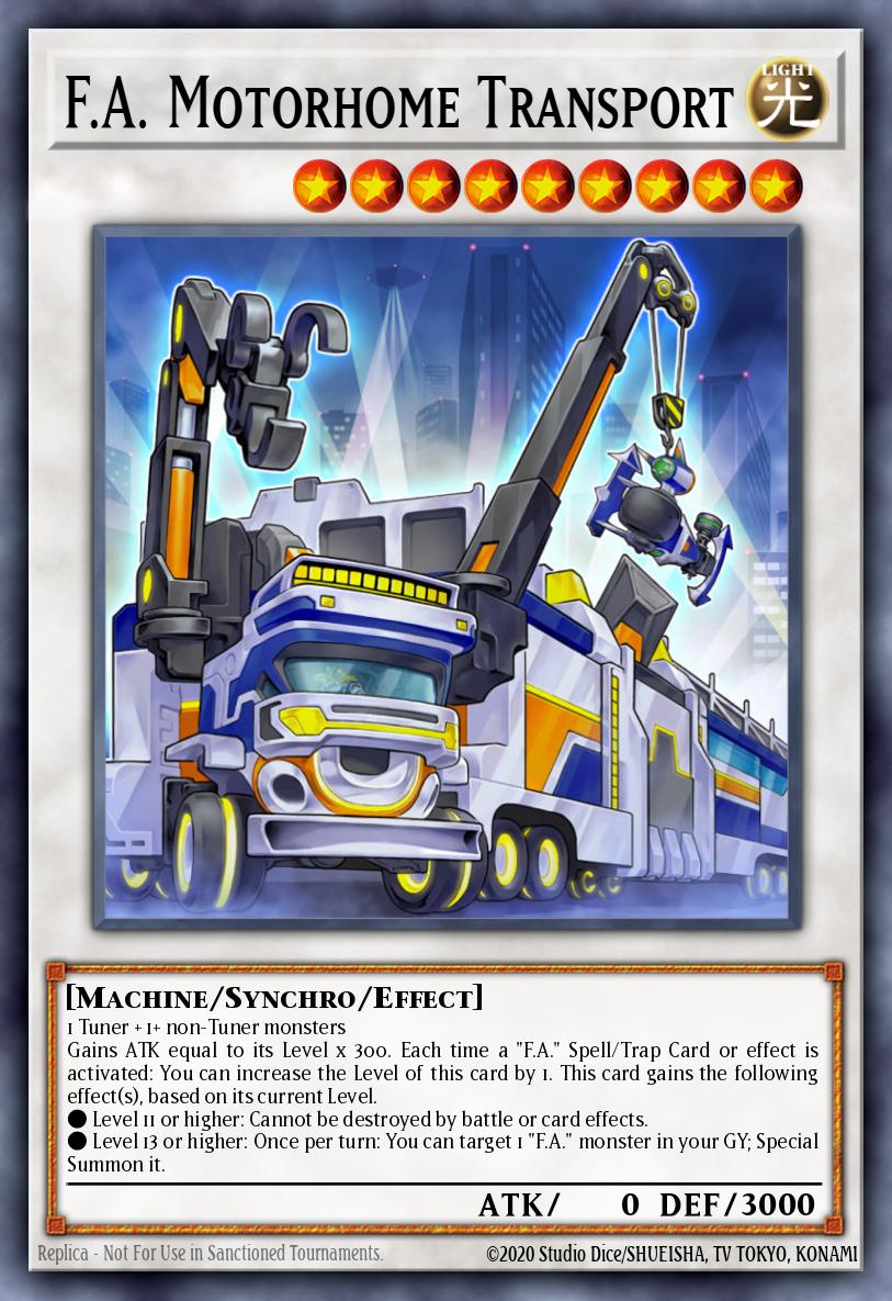 F.A. Motorhome Transport Yu-Gi-Oh card