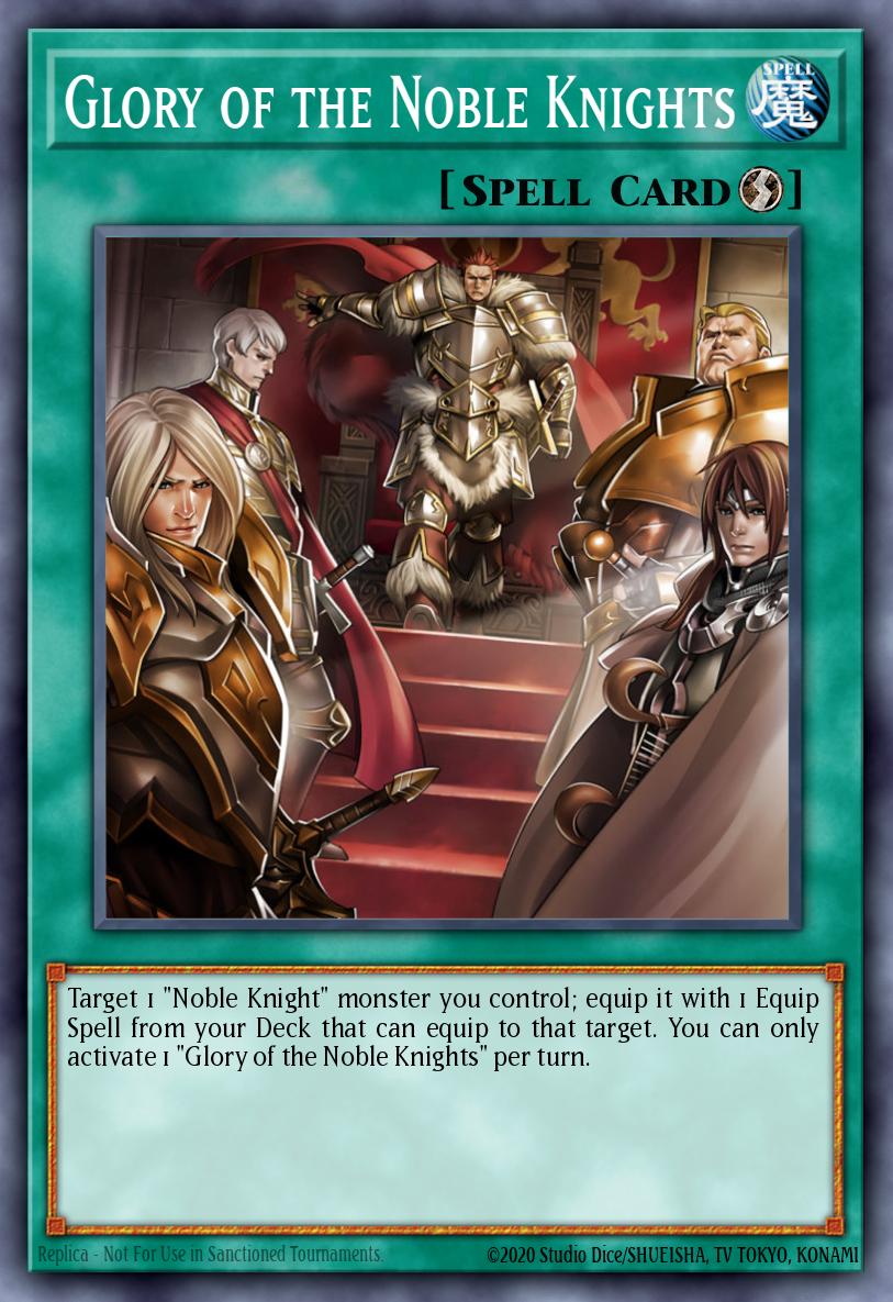 Glory of the Noble Knights Yu-Gi-Oh card