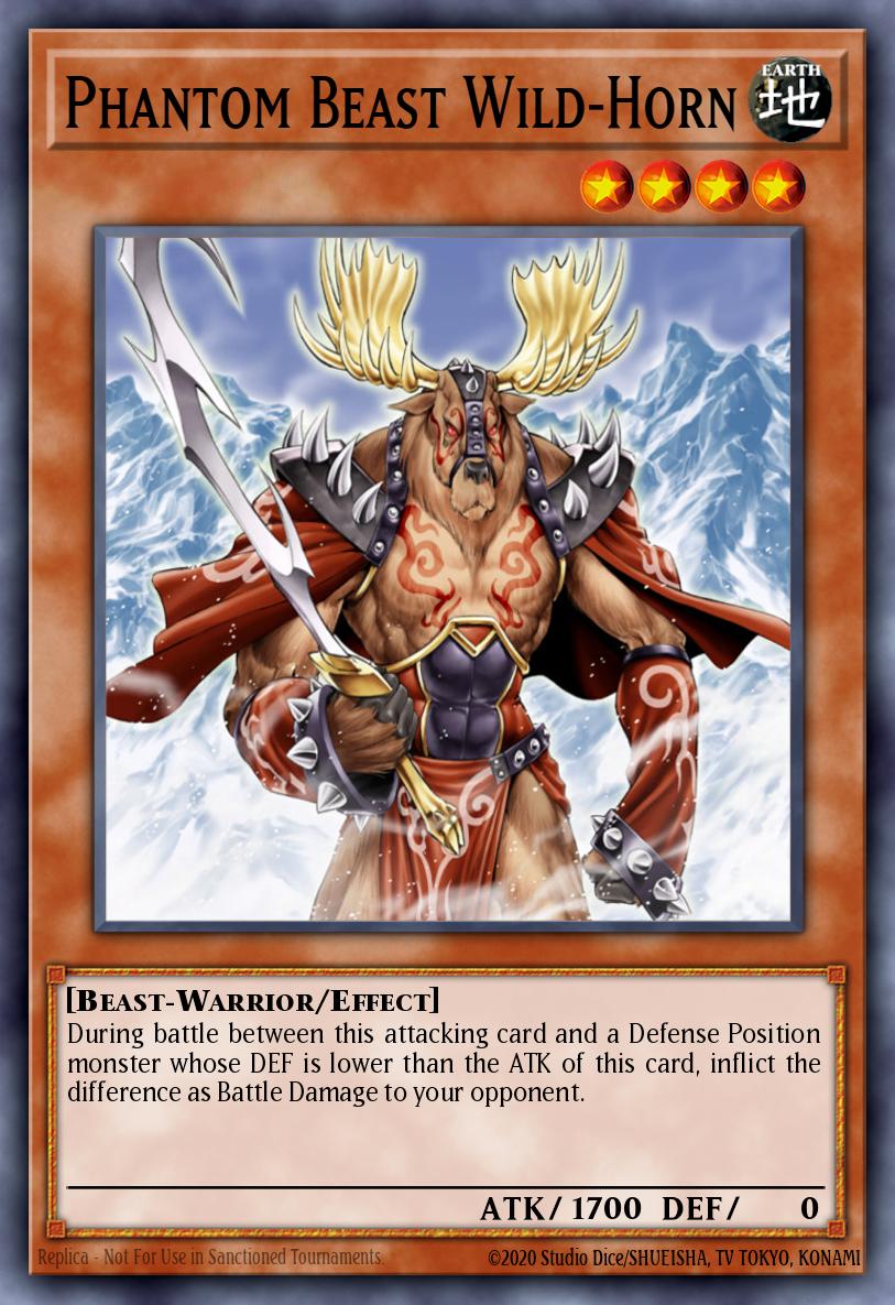 Phantom Beast Wild-Horn Yu-Gi-Oh card