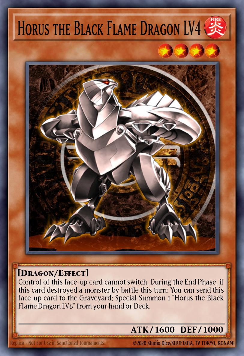 Horus the Black Flame Dragon LV4 Yu-Gi-Oh card