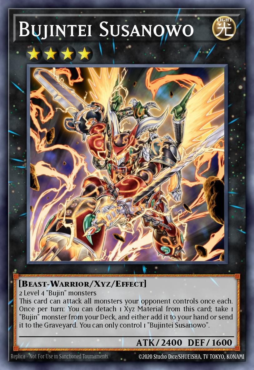 Bujintei Susanowo Yu-Gi-Oh card