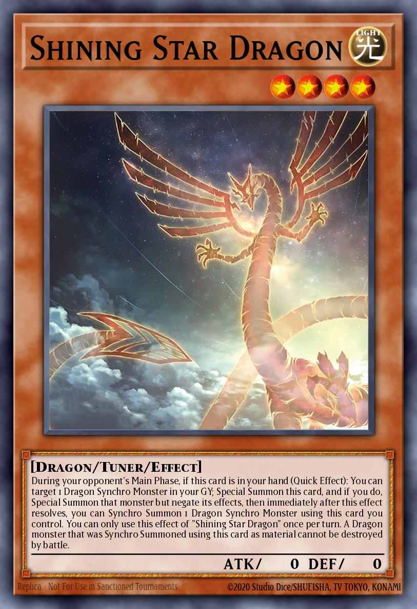 Shining Star Dragon Yu-Gi-Oh card