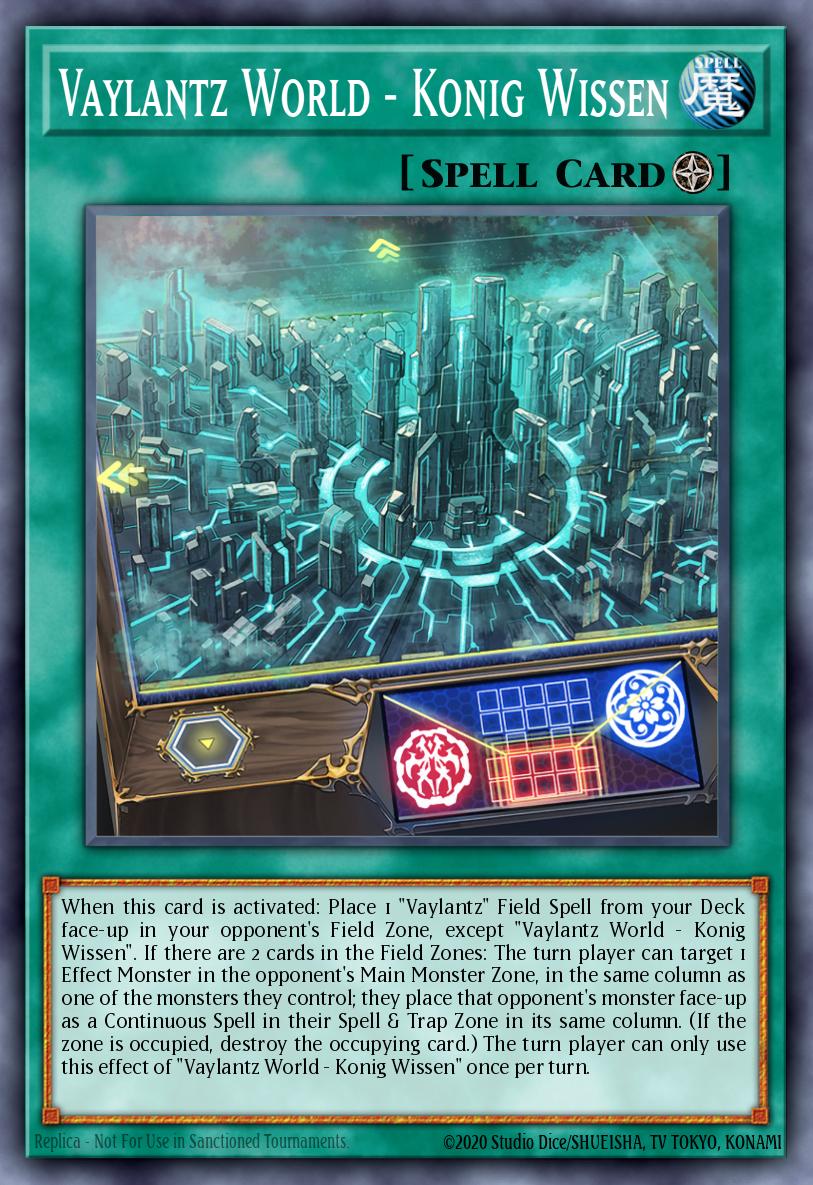 Vaylantz World - Konig Wissen Yu-Gi-Oh card