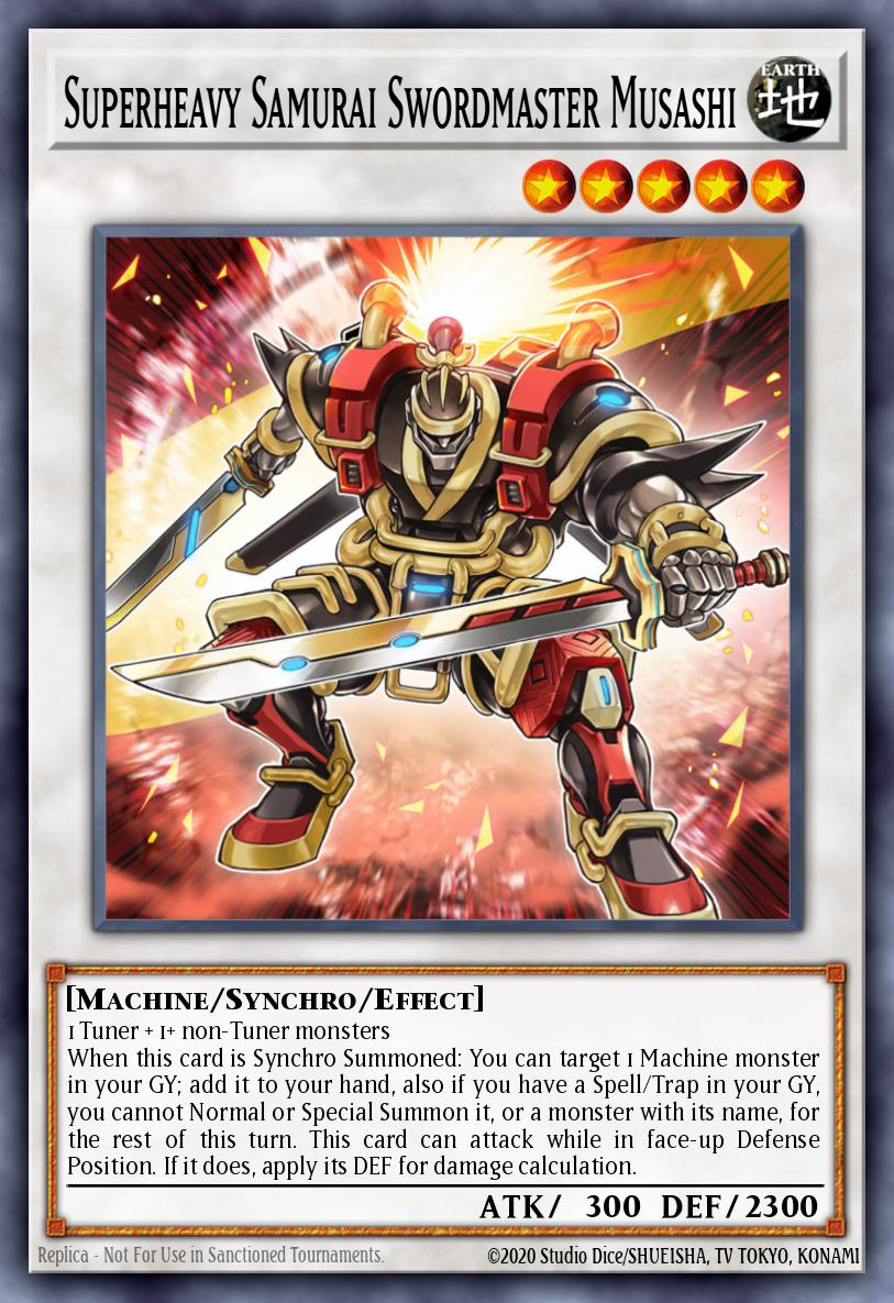 Superheavy Samurai Swordmaster Musashi Yu-Gi-Oh card