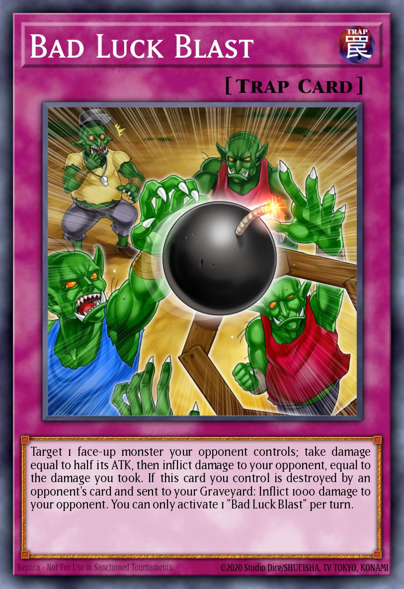 Bad Luck Blast Yu-Gi-Oh card