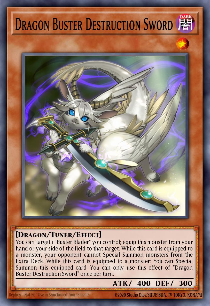Dragon Buster Destruction Sword Yu-Gi-Oh card