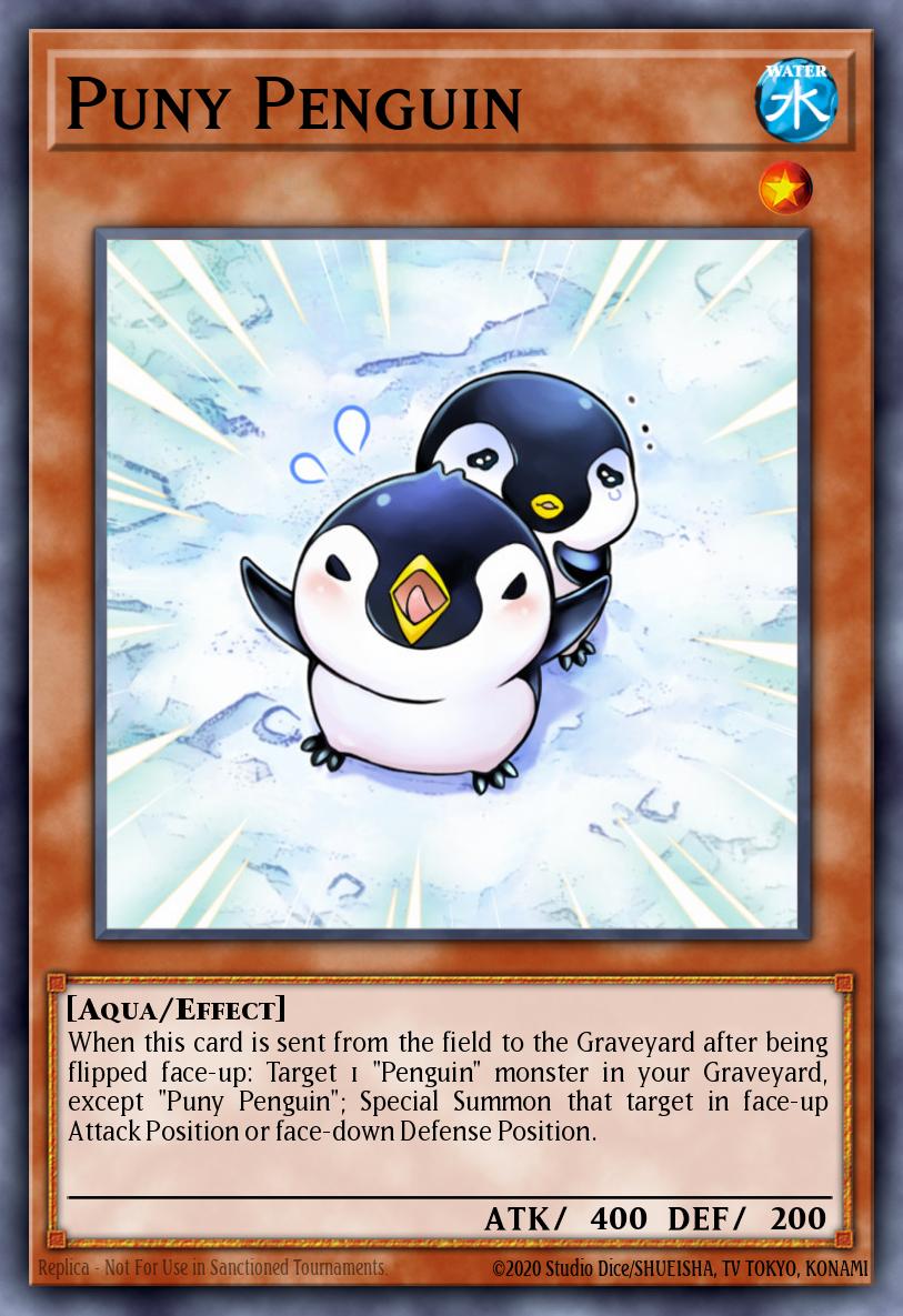 Puny Penguin Yu-Gi-Oh card