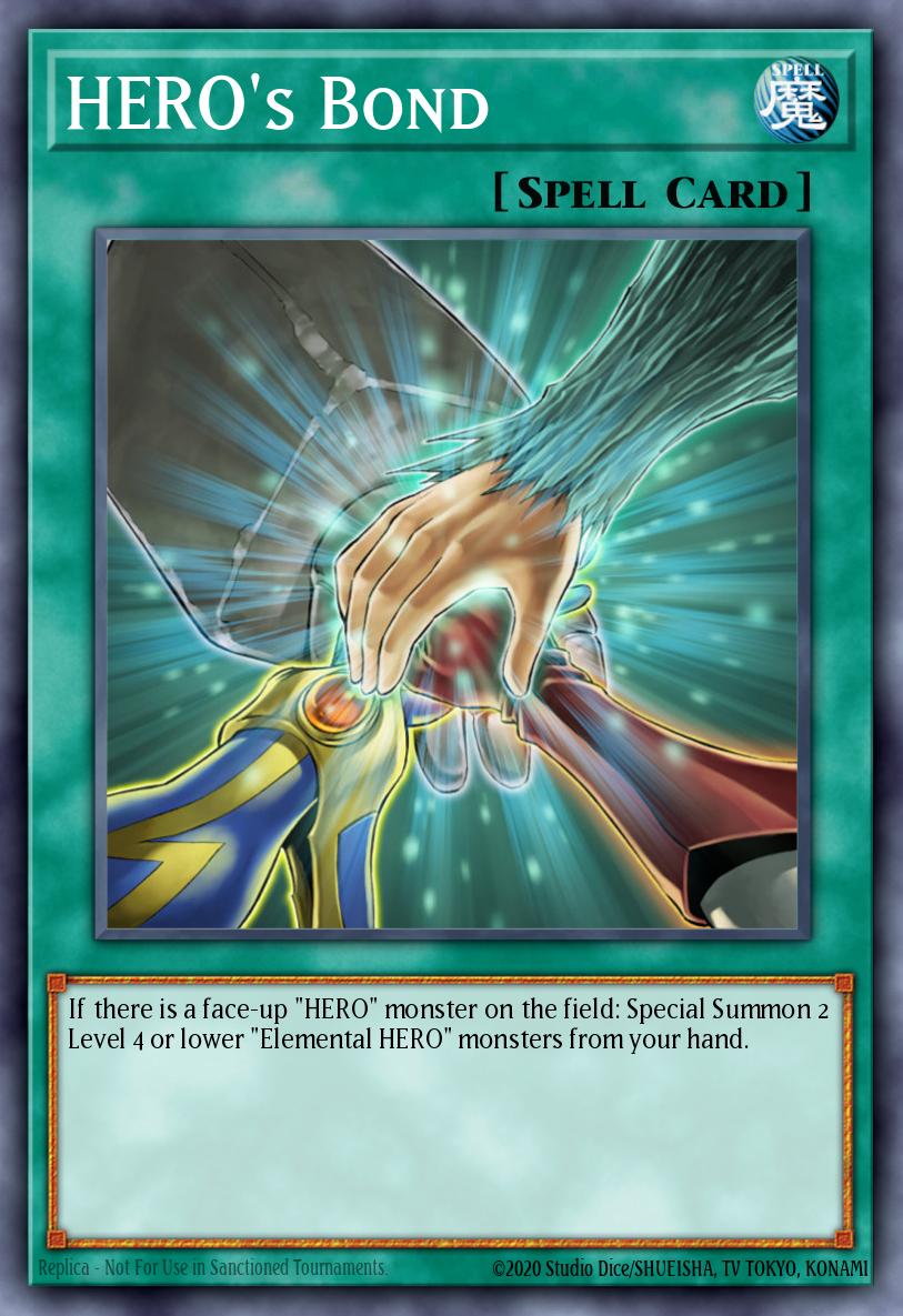 HERO's Bond Yu-Gi-Oh card